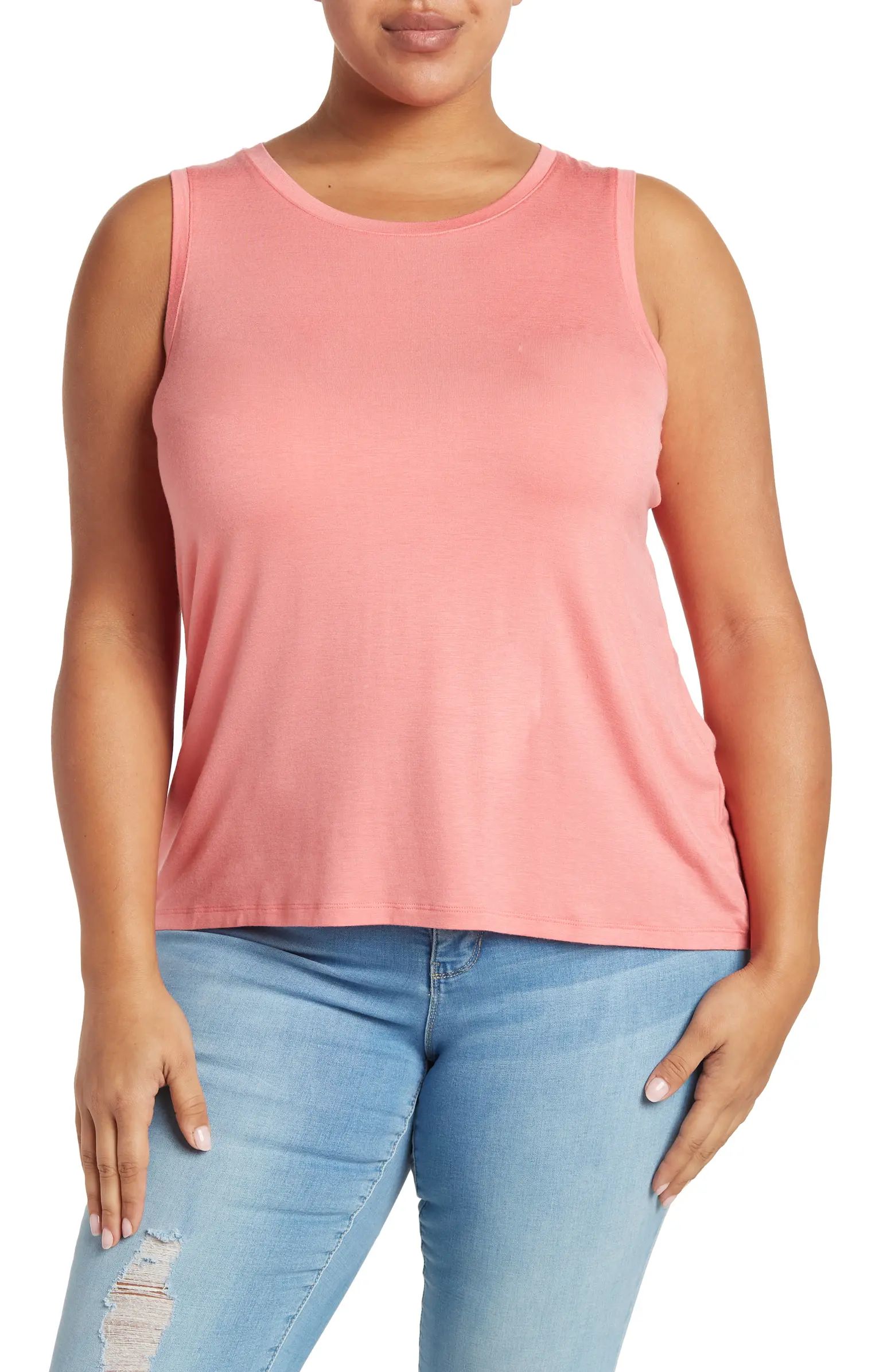 Halogen® Crew Neck Keyhole Tank Top | Nordstromrack | Nordstrom Rack