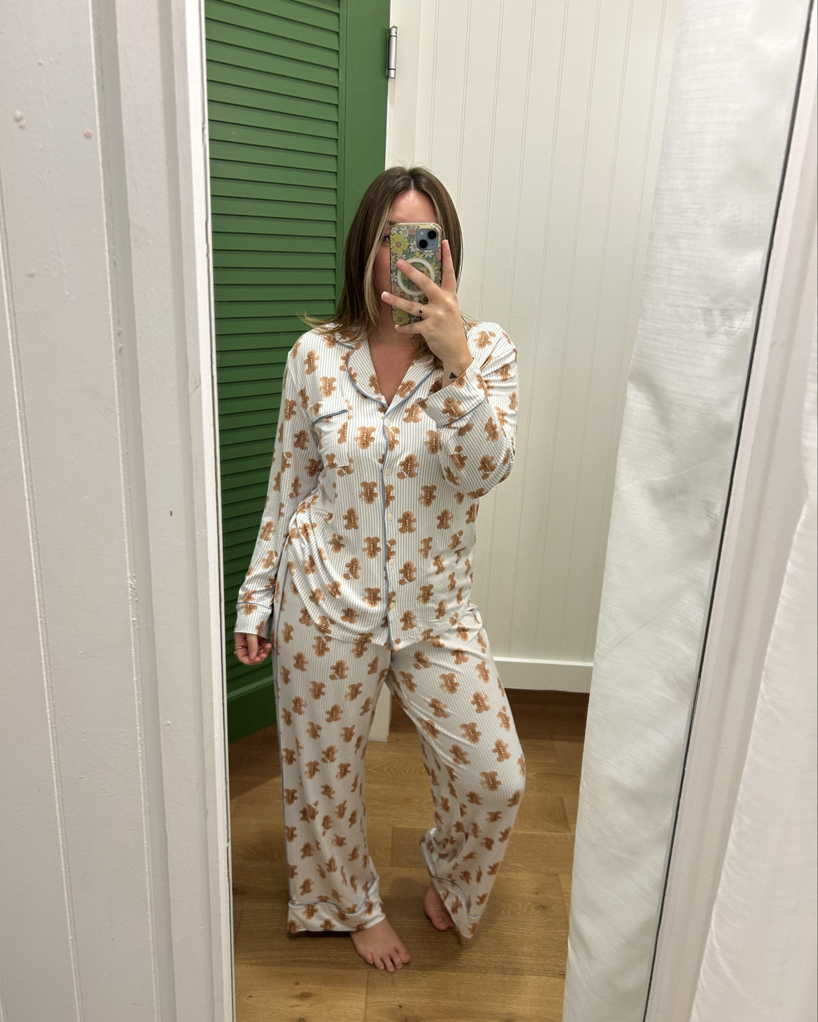 Aerie gingerbread man pajamas
Wearing a medium 
@aerie

#LTKMidsize #LTKSeasonal #LTKHoliday