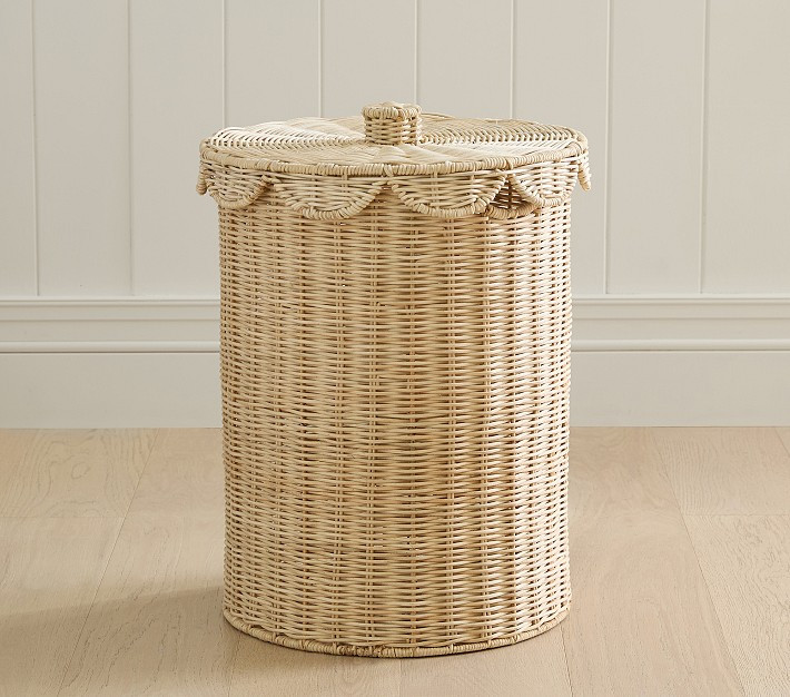 Palmer Scalloped Hamper | Pottery Barn Kids