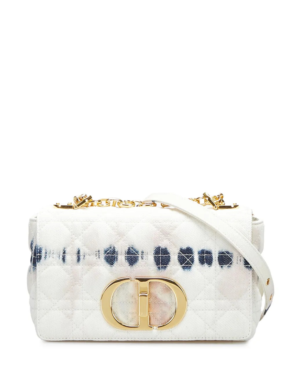 Christian Dior Pre-Owned 2020 pre-owned Cannage Caro shoulder bag - White | Farfetch Global