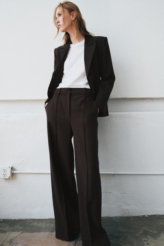 MINIMAL WIDE LEG PANTS ZW COLLECTION | Zara US