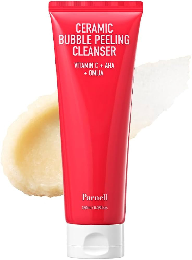 Parnell Aha Omija Ceramic Bubble Peeling Cleanser 180ml / 6.08 fl.oz. | exfoliate peeling gel for... | Amazon (US)