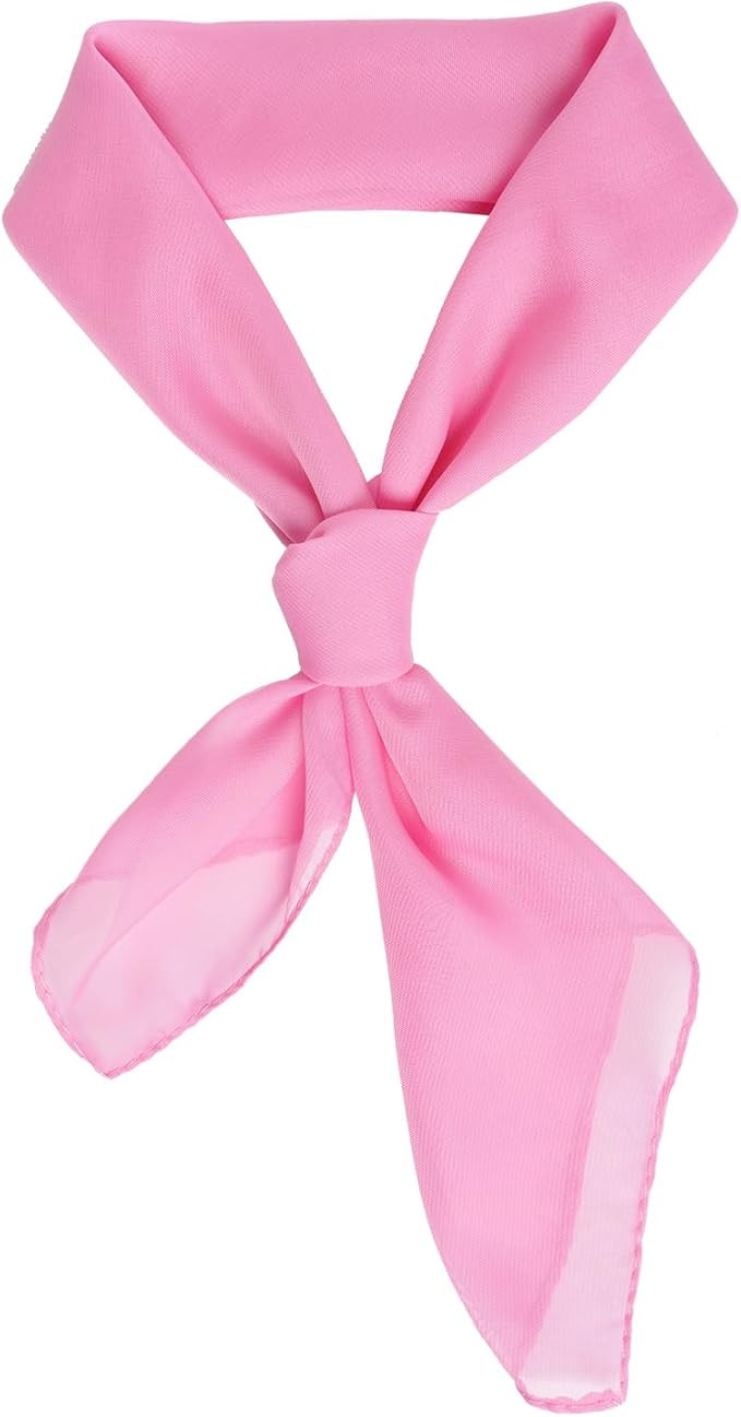 Chiffon Scarf Square Ribbon Head Neck Scarf Satin Neckerchief Handkerchief Halloween Women Men 19... | Amazon (US)