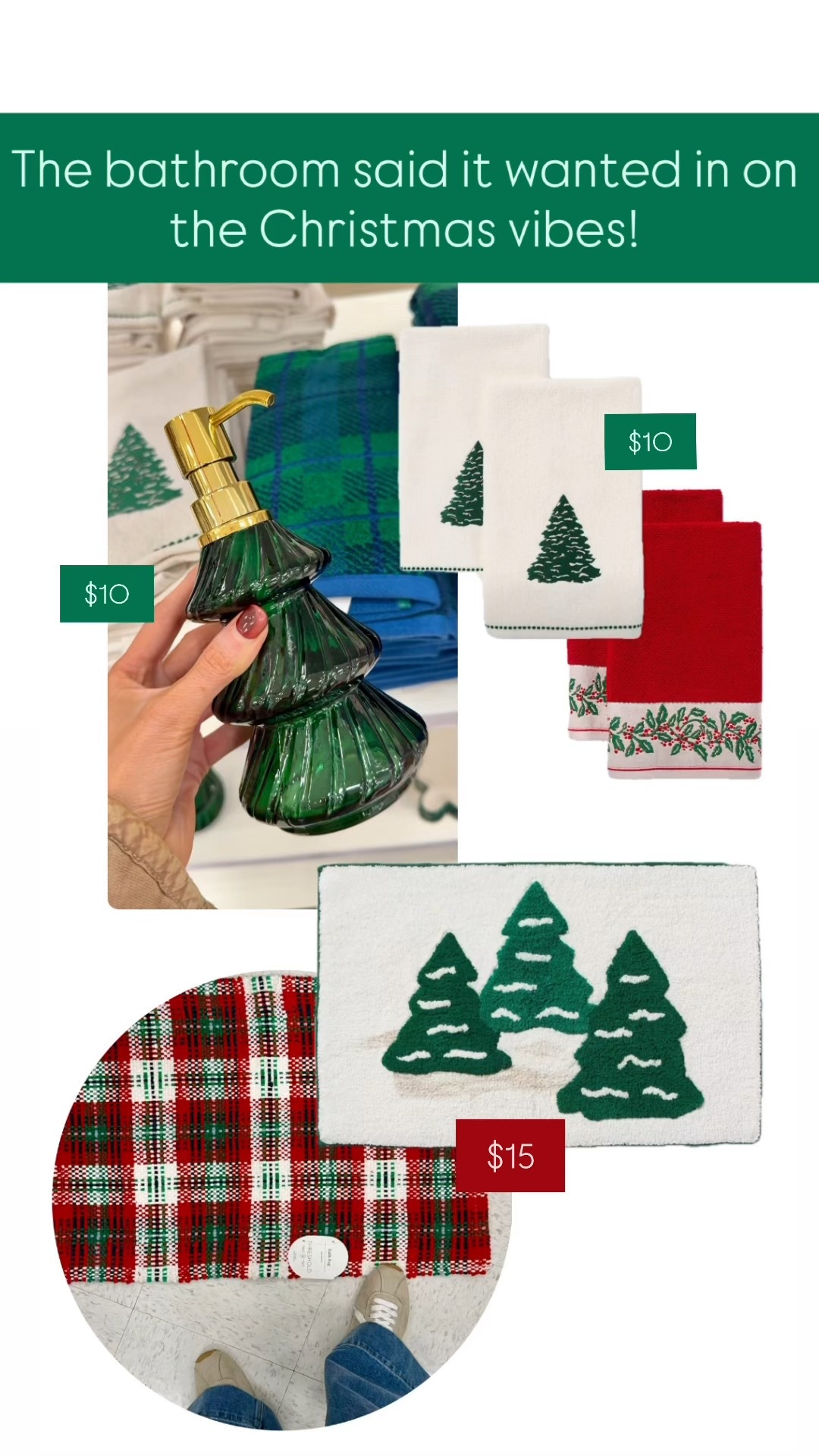 The bathroom said it wanted in on the Christmas vibes 

#LTKHome #LTKSeasonal #LTKHoliday