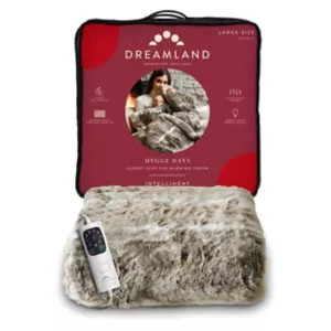 Dreamland Intelliheat Faux Fur Warming Throw - Alaskan Husky | Boots.com