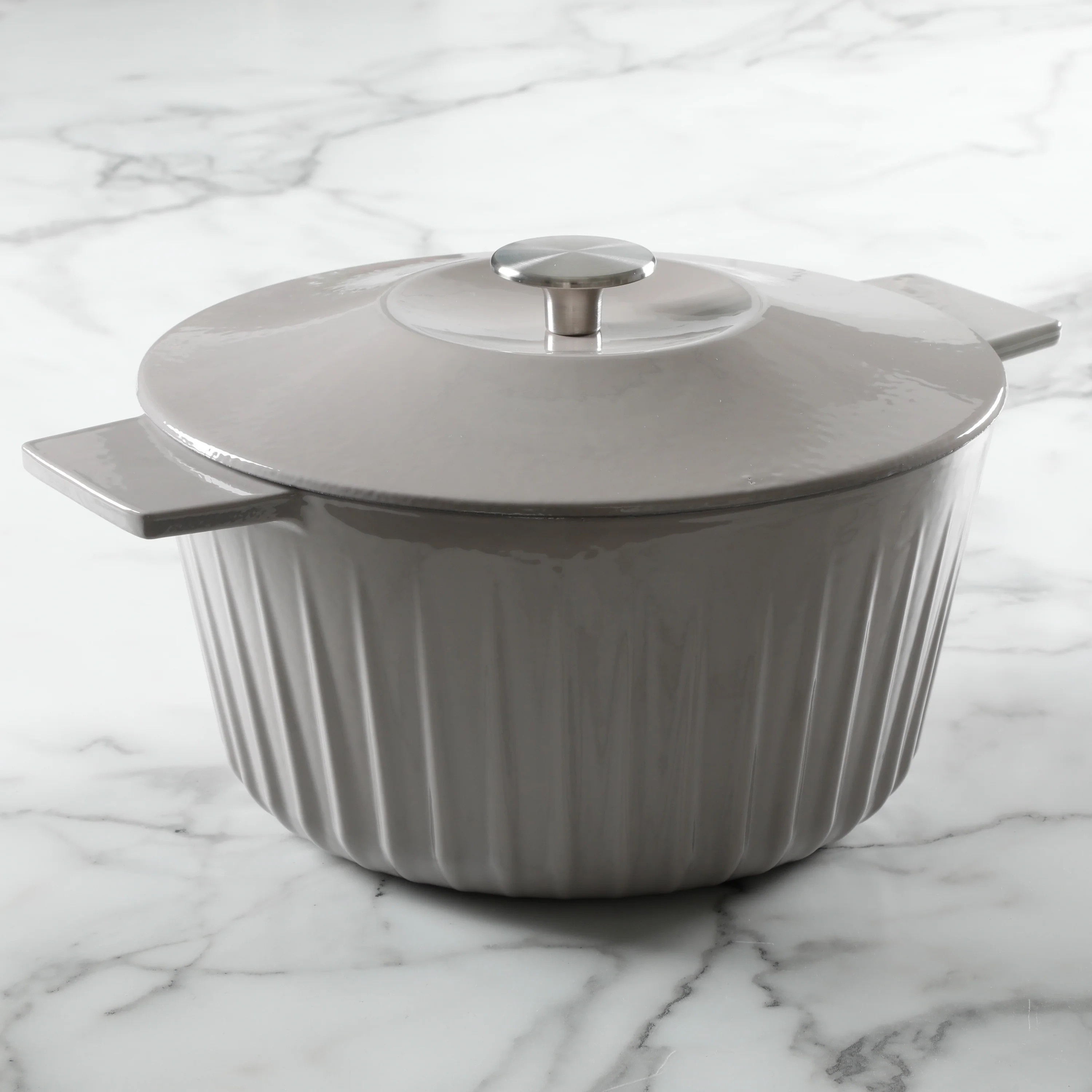 Martha Stewart Enameled Cast Iron Round Dutch Oven, 5QT | Waiting On Martha