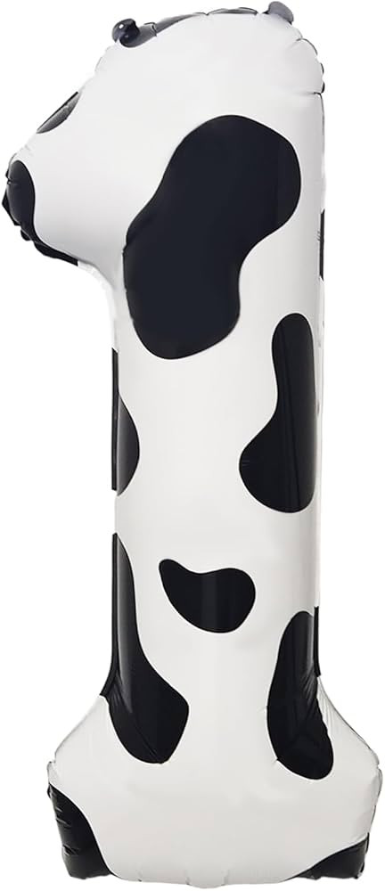 Cow Balloons,Cow Print Balloons,Number Balloons 0-9 for Cow Party Decoration,Funny Farm Balloons ... | Amazon (US)