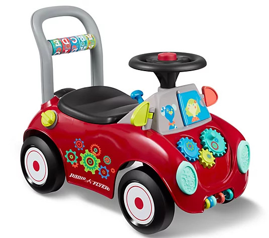 Radio Flyer Busy Buggy Ride On with 17 Interactive Activities - QVC.com | QVC