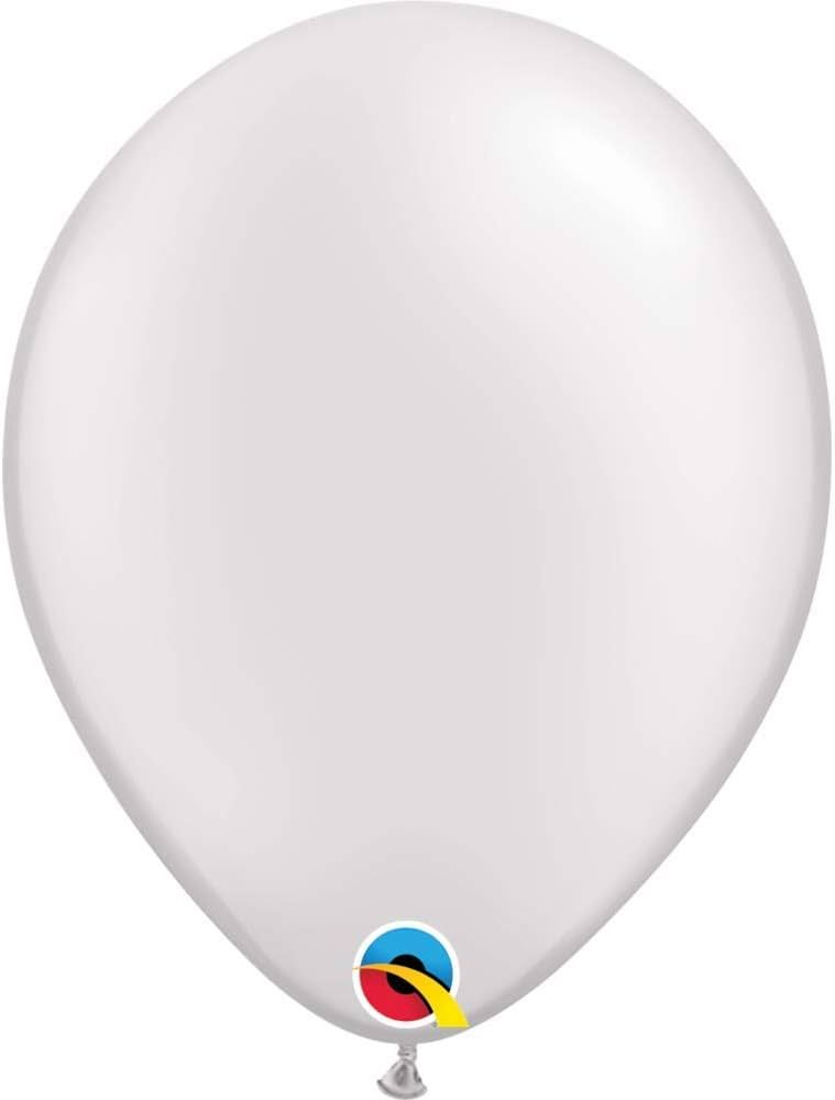 Qualatex 11" Pearl White Latex Balloons (100ct) by Pioneer Balloon Company | Amazon (US)