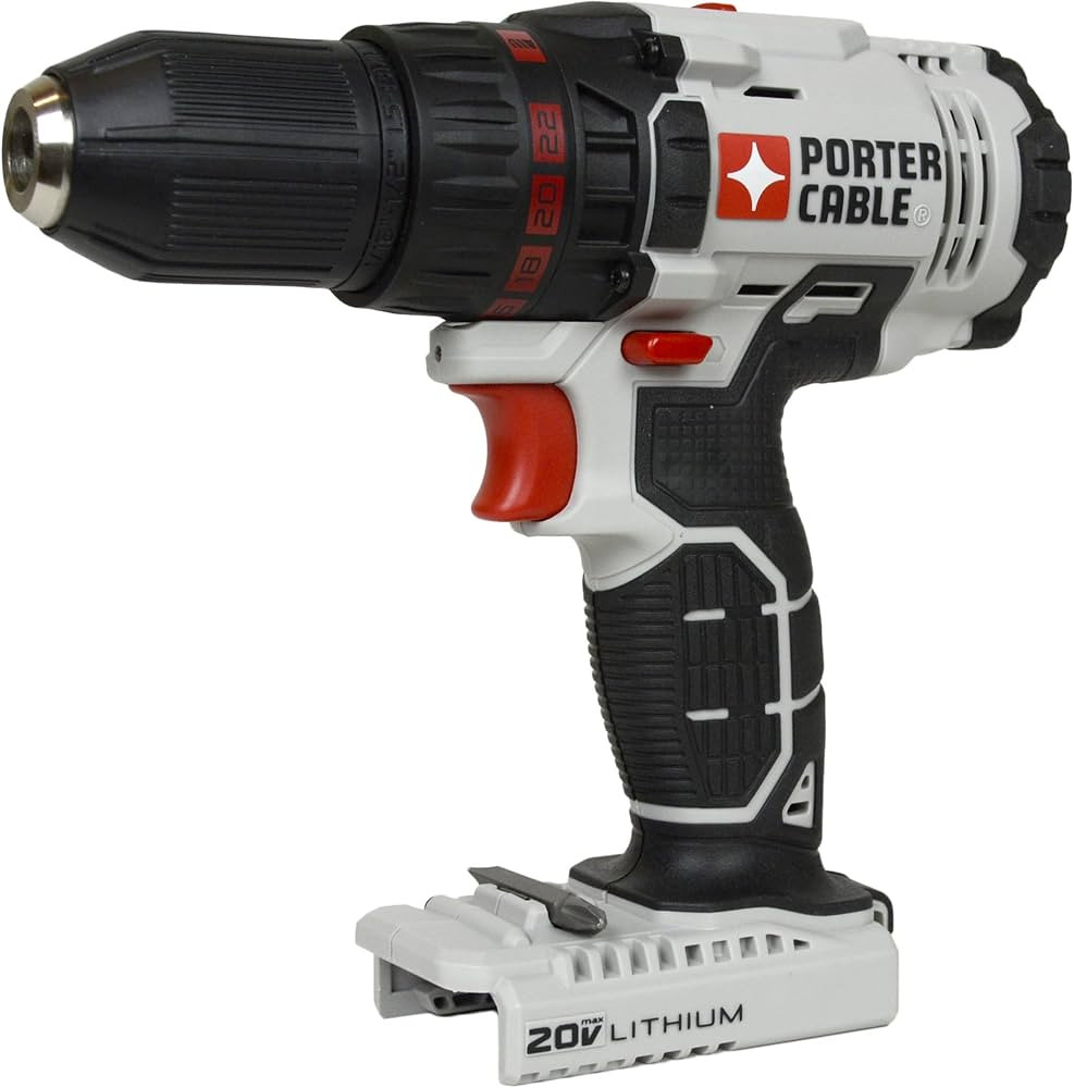 Porter Cable PCC601 PCC601B 1/2" 20V MAX Lithium Ion Drill Driver (Tool Only) | Amazon (US)