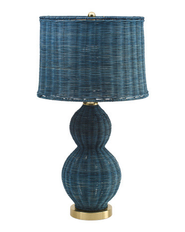 26in Rattan Table Lamp | Marshalls