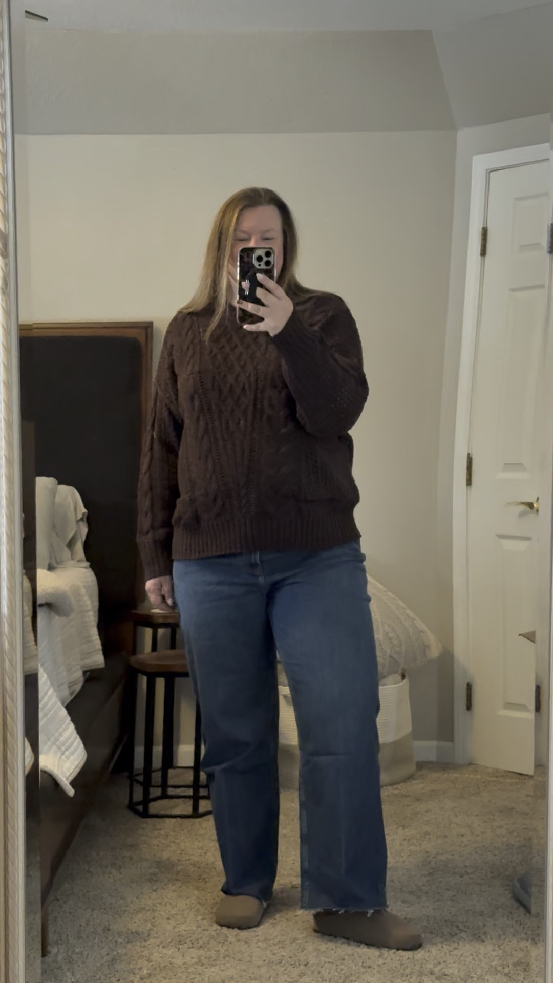 This cable knit top is only $40 today!  Wearing a size xxl for a more oversized fit  

#LTKCyberWeek #LTKHoliday #LTKGiftGuide