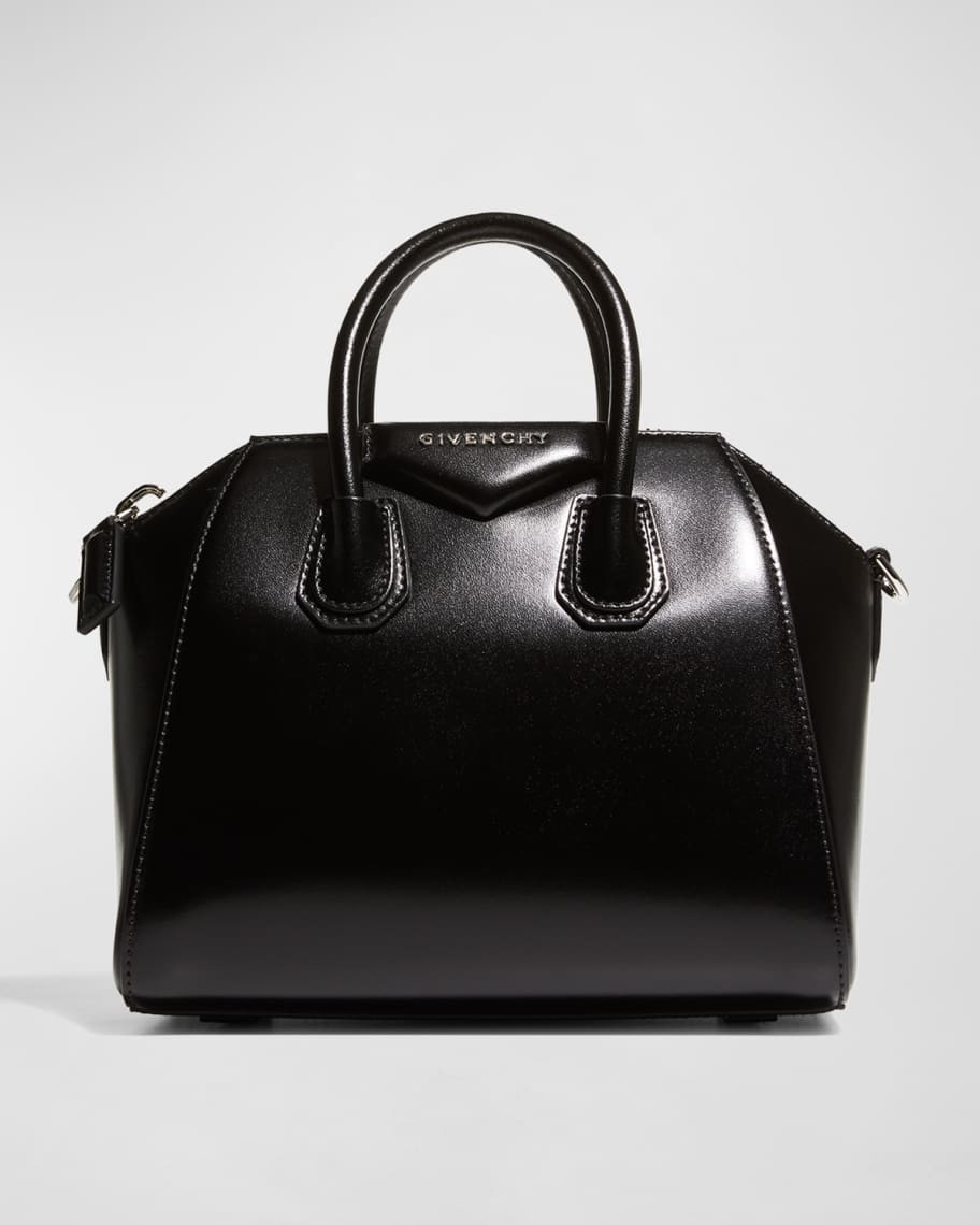 Givenchy Antigona Mini Top Handle Bag in Box Leather | Neiman Marcus
