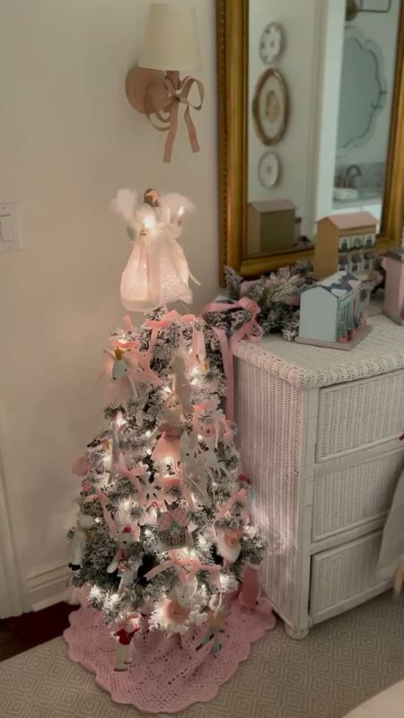 Little girls room at Christmas! 

Love her Christmas tree and garland from Walmart! 

#christmastree #christmasangel #girlsroom #musicbox #holidayhouses 

#LTKHoliday #LTKfamily #LTKVideo