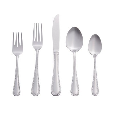 RiverRidge Beaded Flatware 46pc Non-Monogrammed Stainless Steel Silverware Set for 8 | Target
