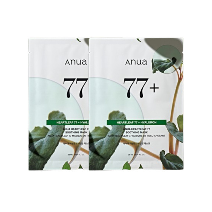 ANUA - Heartleaf 77 Soothing Mask - 1pc (2ea) Set | Stylevana