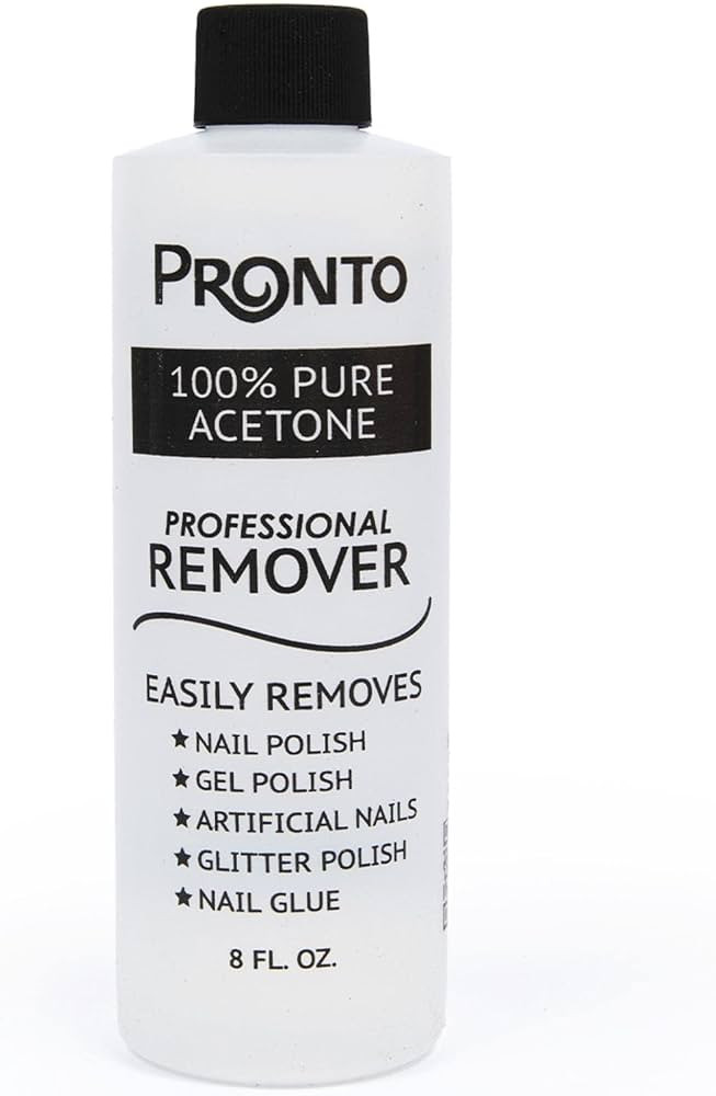 Pronto 100% Pure Acetone - Quick, Professional Nail Polish Remover - For Natural, Gel, Acrylic, S... | Amazon (US)