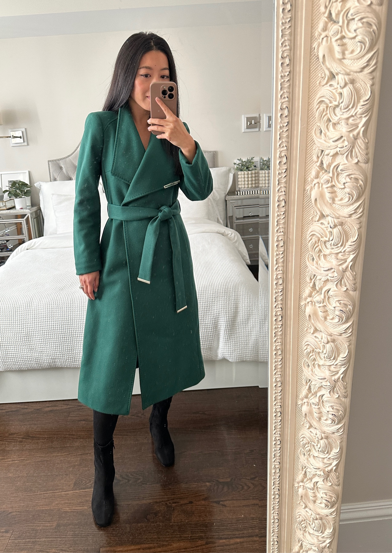 Soho Belted Wool Coat - Oatmilk - Bernardo