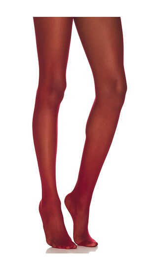 x REVOLVE Individual 10 Back Seam Tights in Soft Cherry | Revolve Clothing (Global)
