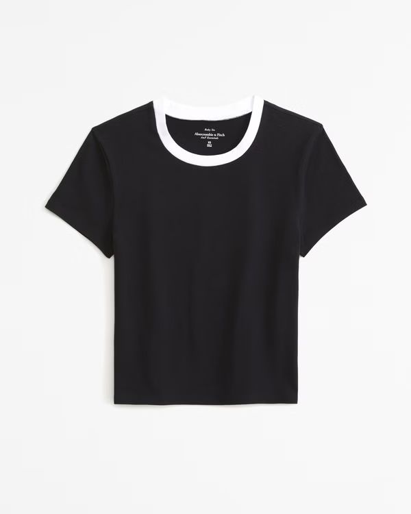 Women's Essential Baby Tee | Women's Tops | Abercrombie.com | Abercrombie & Fitch (US)