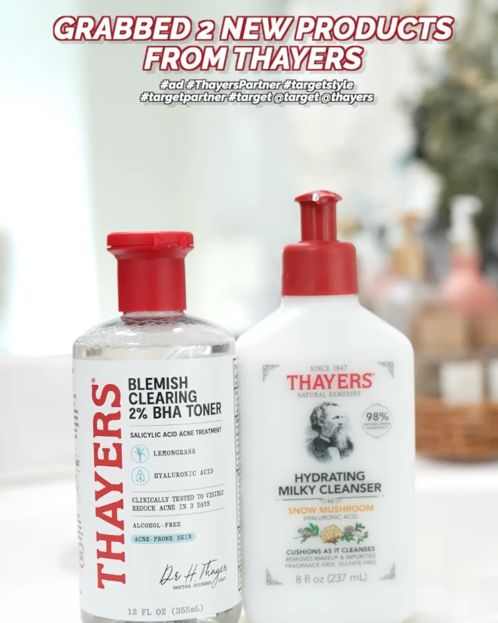 #ad Are you using a toner to keep your ears and behind your neck clean? You should! Grab the new Thayers Natural Remedies Hydrating Milky Cleanser  & Witch Hazel Blemish Toner at Target! #ThayersPartner #targetstyle #targetpartner #target @target @thayers

#LTKFindsUnder50 #LTKBeauty