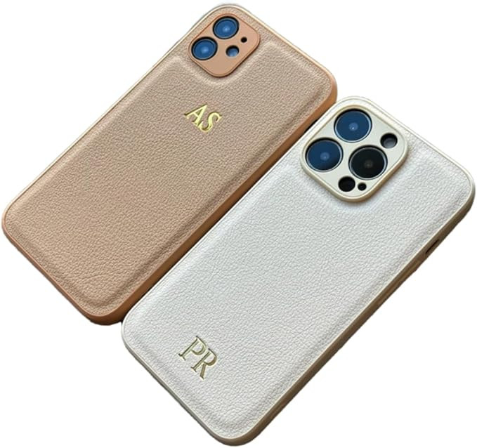 Custom Embossed Case for iPhone – Personalized Leather Case for iPhone 17, 16, 15, 14, 13, 12, ... | Amazon (US)