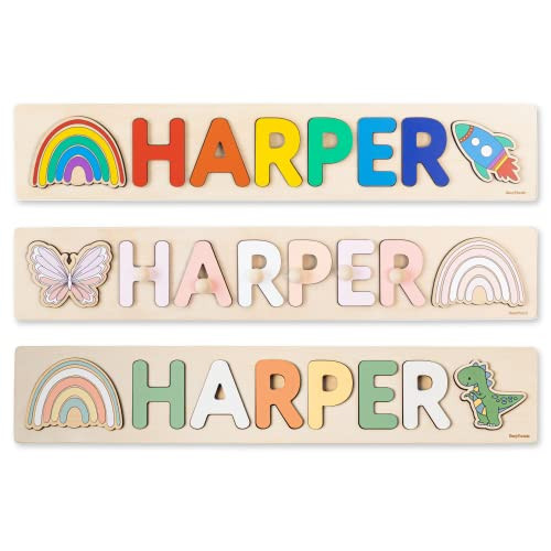 Name Puzzle With Pegs Personalized Wooden Name Puzzle Wooden Toys Custom Name Puzzle by BusyPuzzl... | Amazon (US)