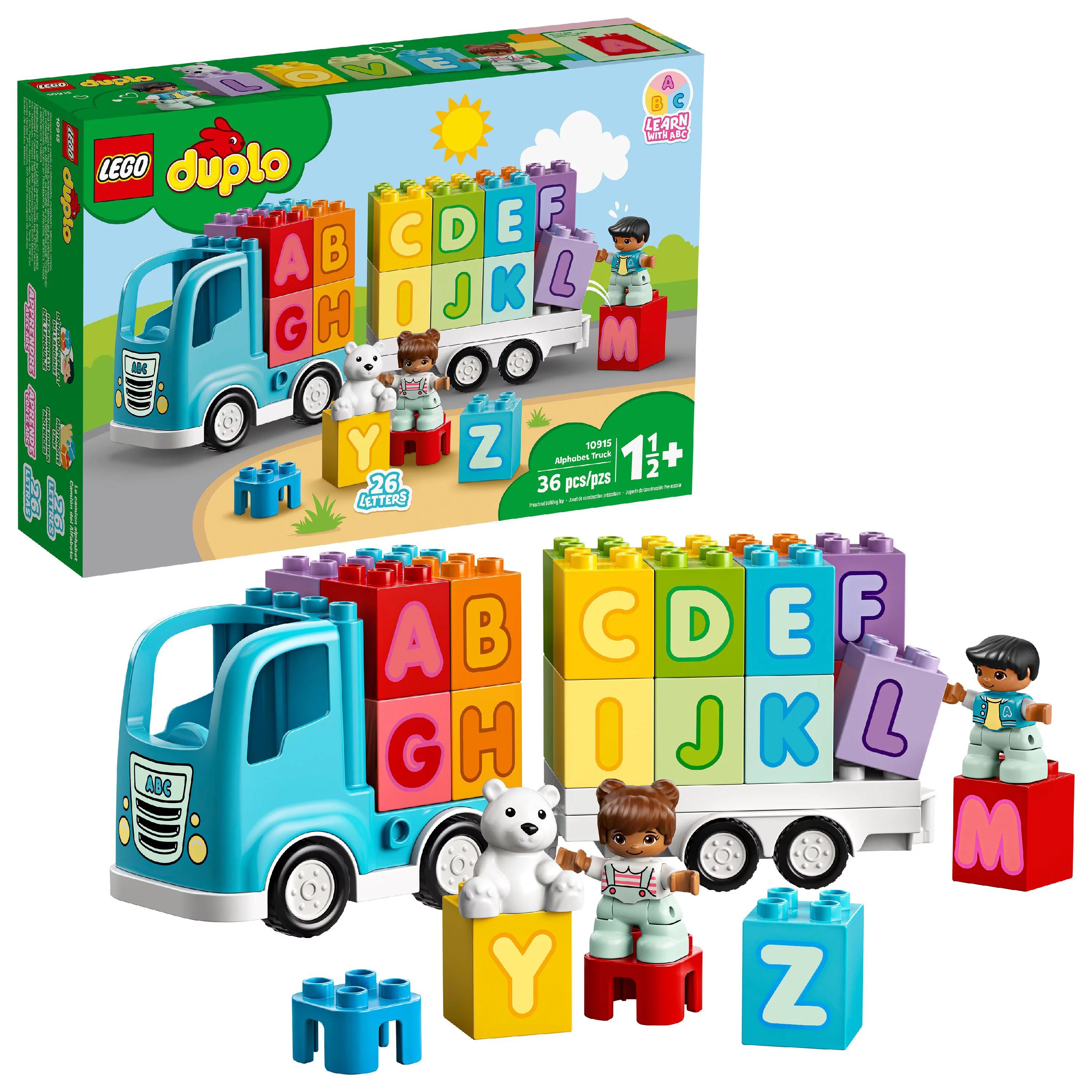 LEGO DUPLO My First Alphabet Truck 10915 Educational Building Toy for Toddlers (36 Pieces) - Walm... | Walmart (US)