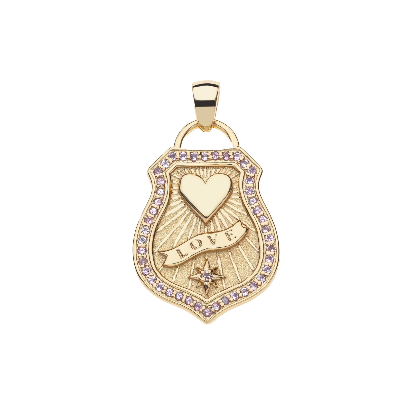 LOVE Shield Pendant | Jane Win
