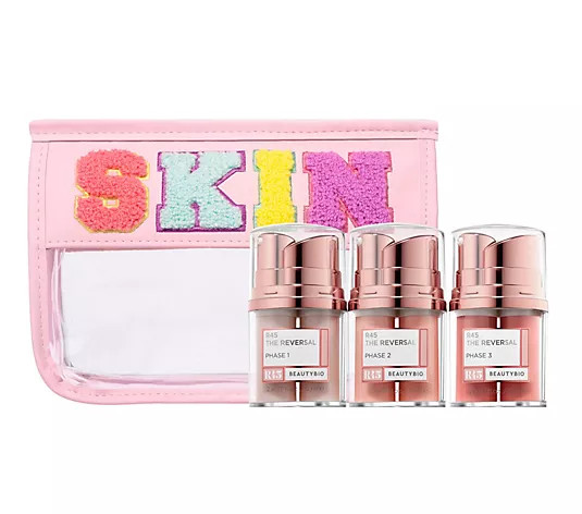 BeautyBio R45 The Reversal 3 Phase & Cosmetic Bag - QVC.com | QVC