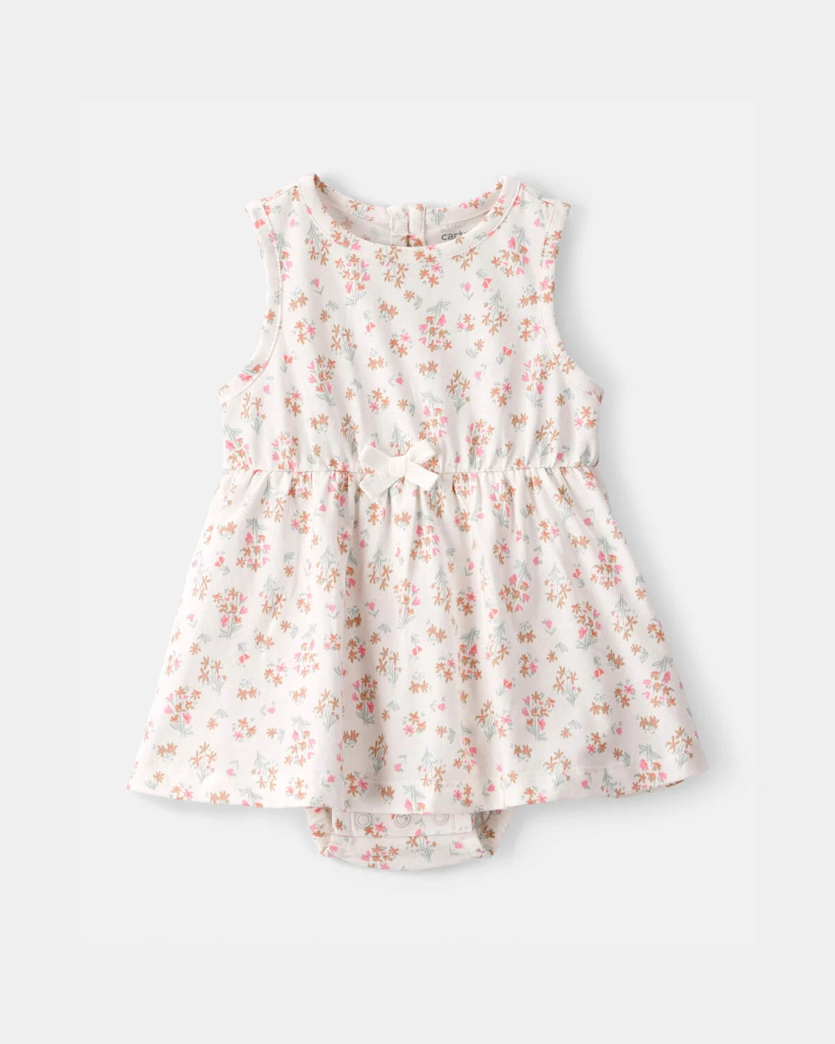 Baby Girl Floral Sleeveless Bodysuit Dress - Ivory | Carter's | Carter's Inc