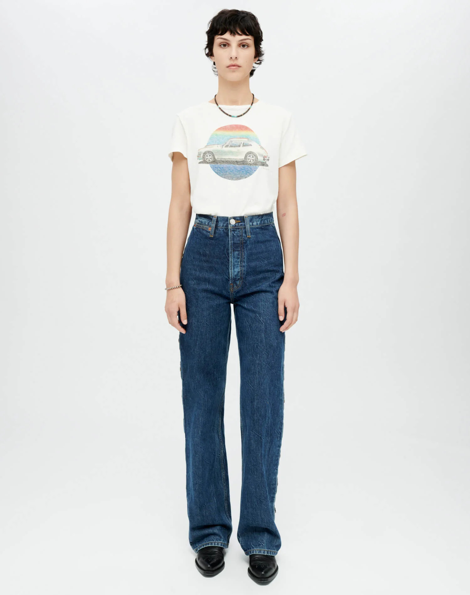 RE/DONE Denim | Western Loose Jean in Rustic Indigo | RE/DONE