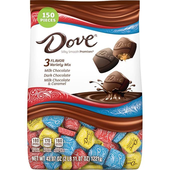 DOVE PROMISES Variety Mix Chocolate Candy 43.07-Ounce 150-Piece Bag | Amazon (US)
