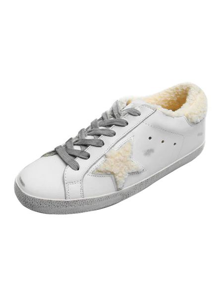'Vanessa' Star Distressed Sneakers with Fleece Lining | Goodnight Macaroon