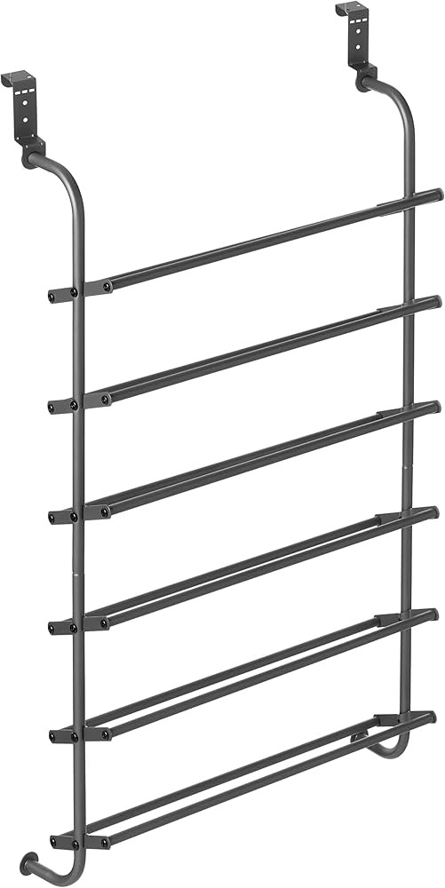 Whitmor Door Shoe Rack, 7.5x22.625x41.80, Gunmetal Gray | Amazon (US)