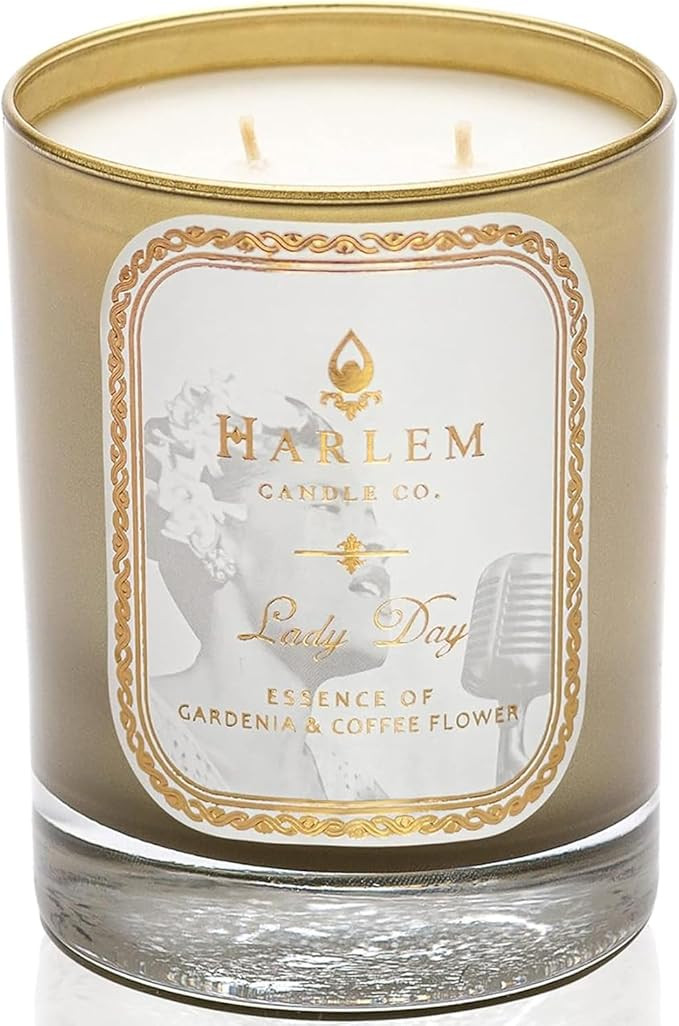 HARLEM CANDLE CO. Lady Day - Luxury Scented Soy Candle, 11 oz - 80-Hour Burn Time | Gardenia, Jas... | Amazon (US)
