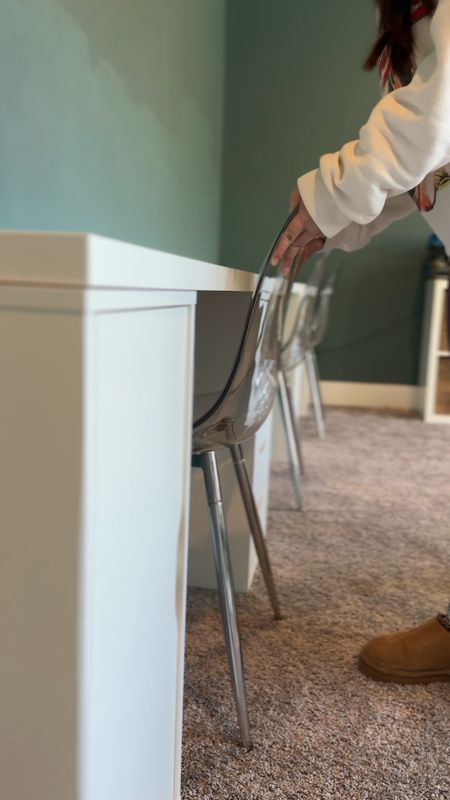 Ghost chairs are perfect for this kids’ workstation space!

#LTKVideo #LTKhome #LTKfindsunder50