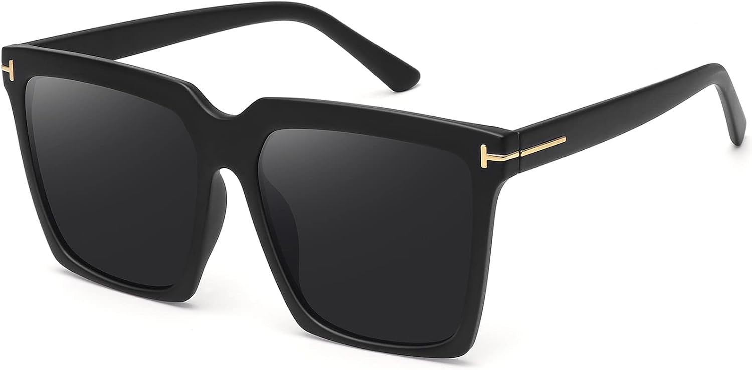 STORYCOAST Oversized Square Sunglasses Womens Retro Shades Luxury Big Sun Glasses UV400 Protectio... | Amazon (US)
