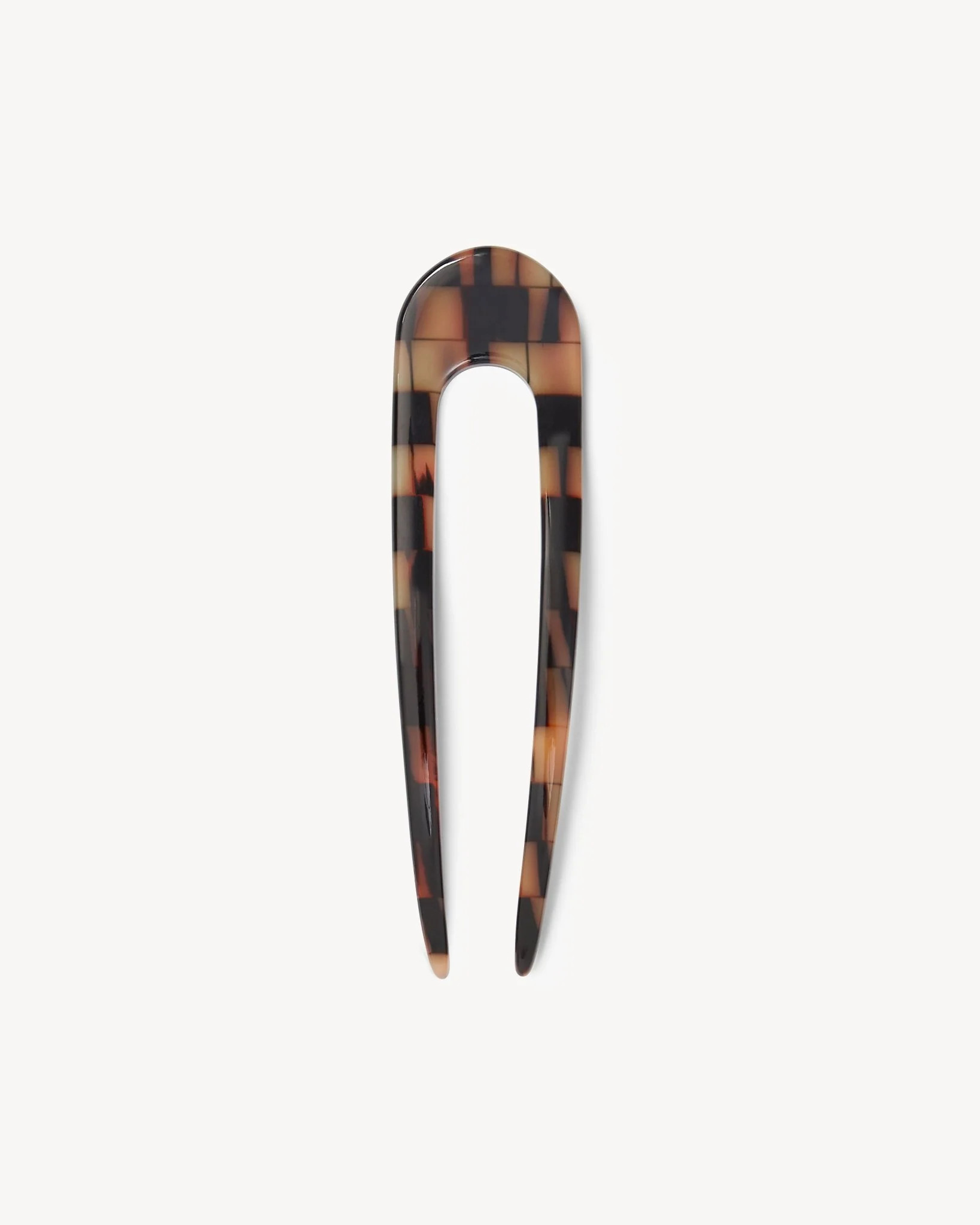 Machete French Hair Pin in Blonde Checker | Machete