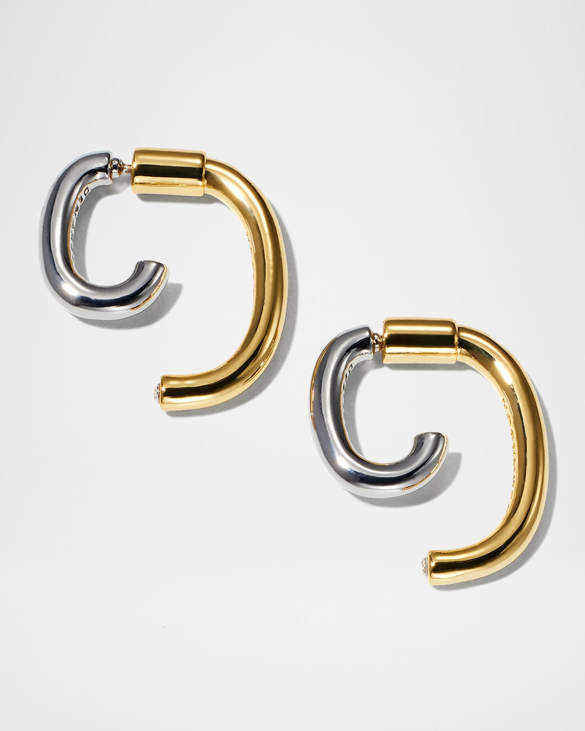 Mini Luna Gold and Silver Earrings | Neiman Marcus