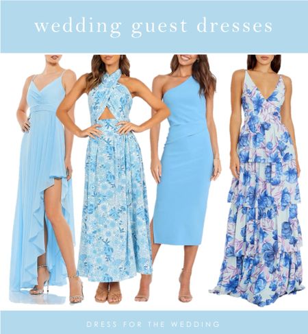 Beachy light blue dresses for weddings 🩵 New spring dresses for 2024! 
Gorgeous blue formal dress for a spring black tie wedding, blue and white floral midi perfect for daytime June or July wedding- we love that it blue and white print but it’s not too much white for a wedding guest! Chic light blue cocktail dress for summer cocktail wedding reception, long blue floral maxi dress that’s perfect for formal wedding guests or as a mother of the bride or bridesmaid dress. 

#springdress #summerdress #weddingguest 

#LTKSeasonal #LTKwedding #LTKparties