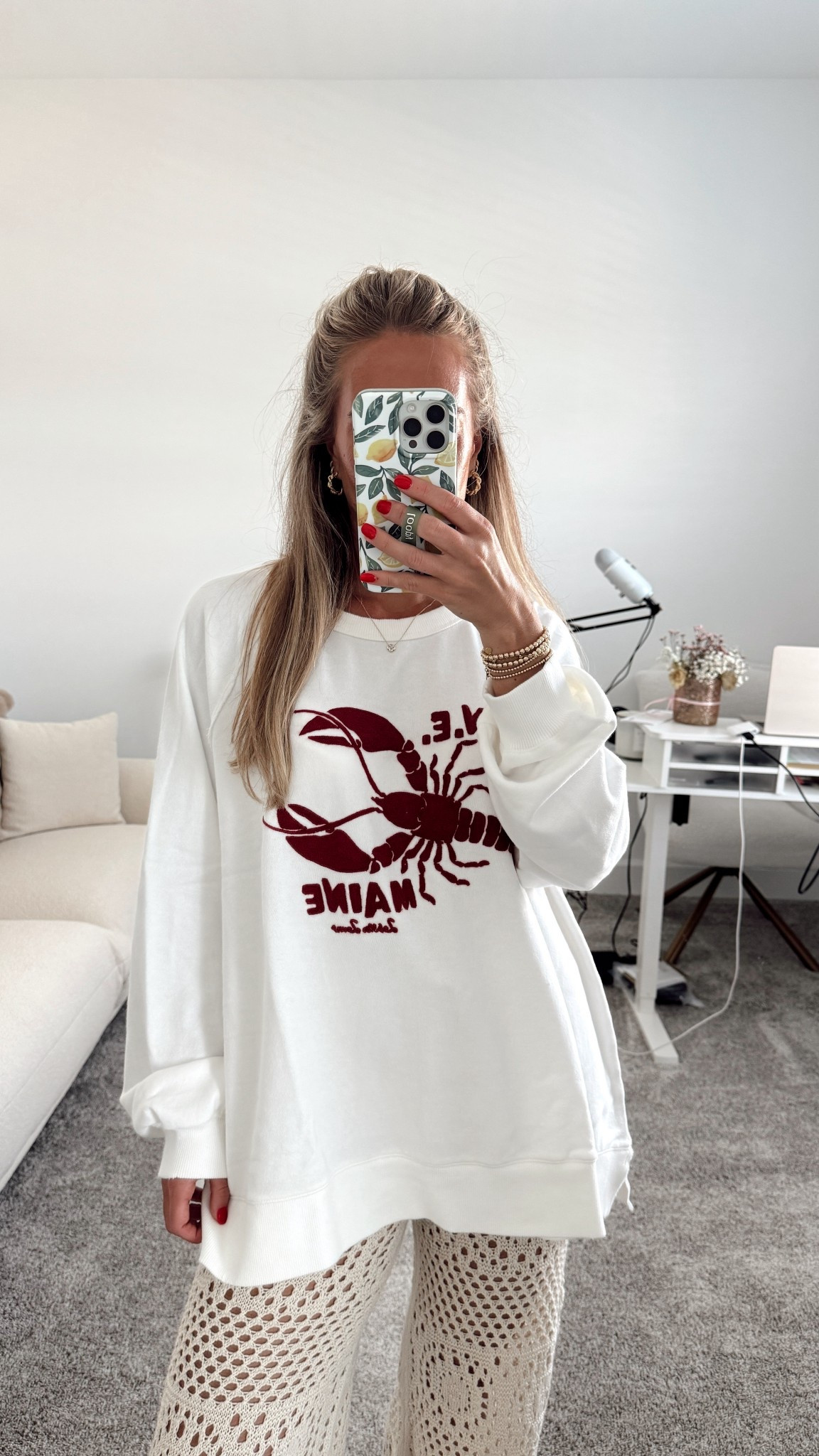 Aerie Sale - everything is 30-70% off! My sweatshirt is perfect for my annual Meades Do Maine 🦞 wearing a large in sweatshirt for oversized fit & small in bottoms

Crochet pants, Memorial Day outfit, summer outfit, summer style, MDW, lobster top, swim coverup, neutral outfit, all white fit, summer sweater, aerie sale, weekend fit, New England vacation, summer vacay, Maine outfit


#LTKSummerEdit #LTKSaleAlert