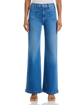 MOTHER The Roller High Rise Wide Leg Jeans in Piece by Piece  | Bloomingdale's Women | Bloomingdale's (US)