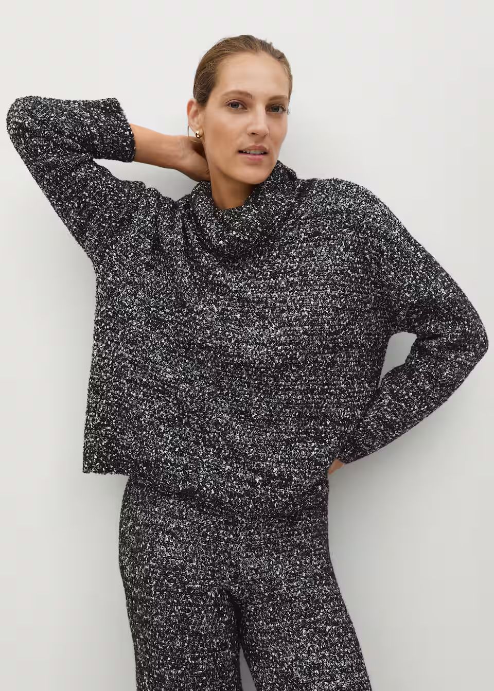 Flecked knit sweater | MANGO (US)