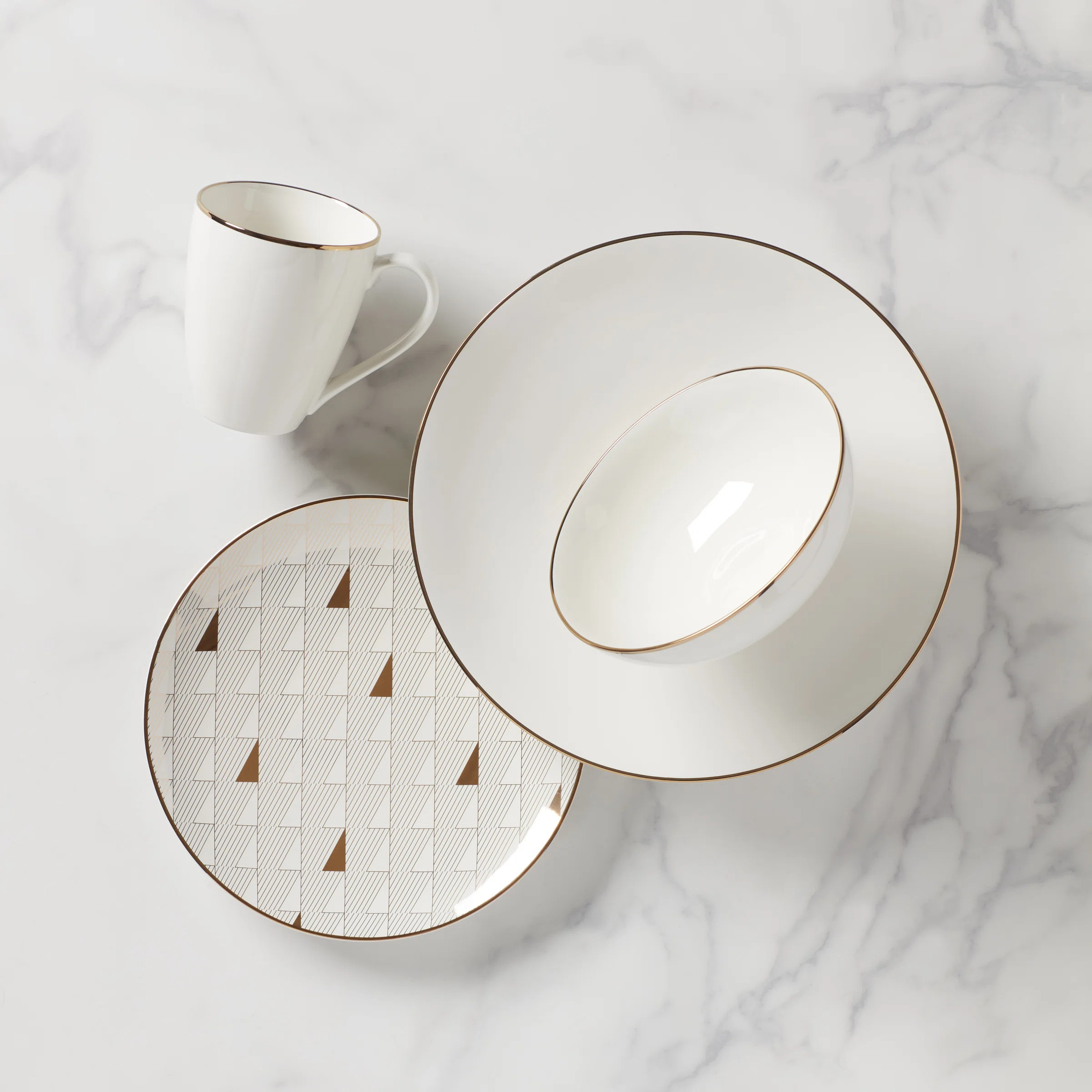 Trianna Blush 4 Piece Place Setting Set, Service for 1 | Wayfair North America