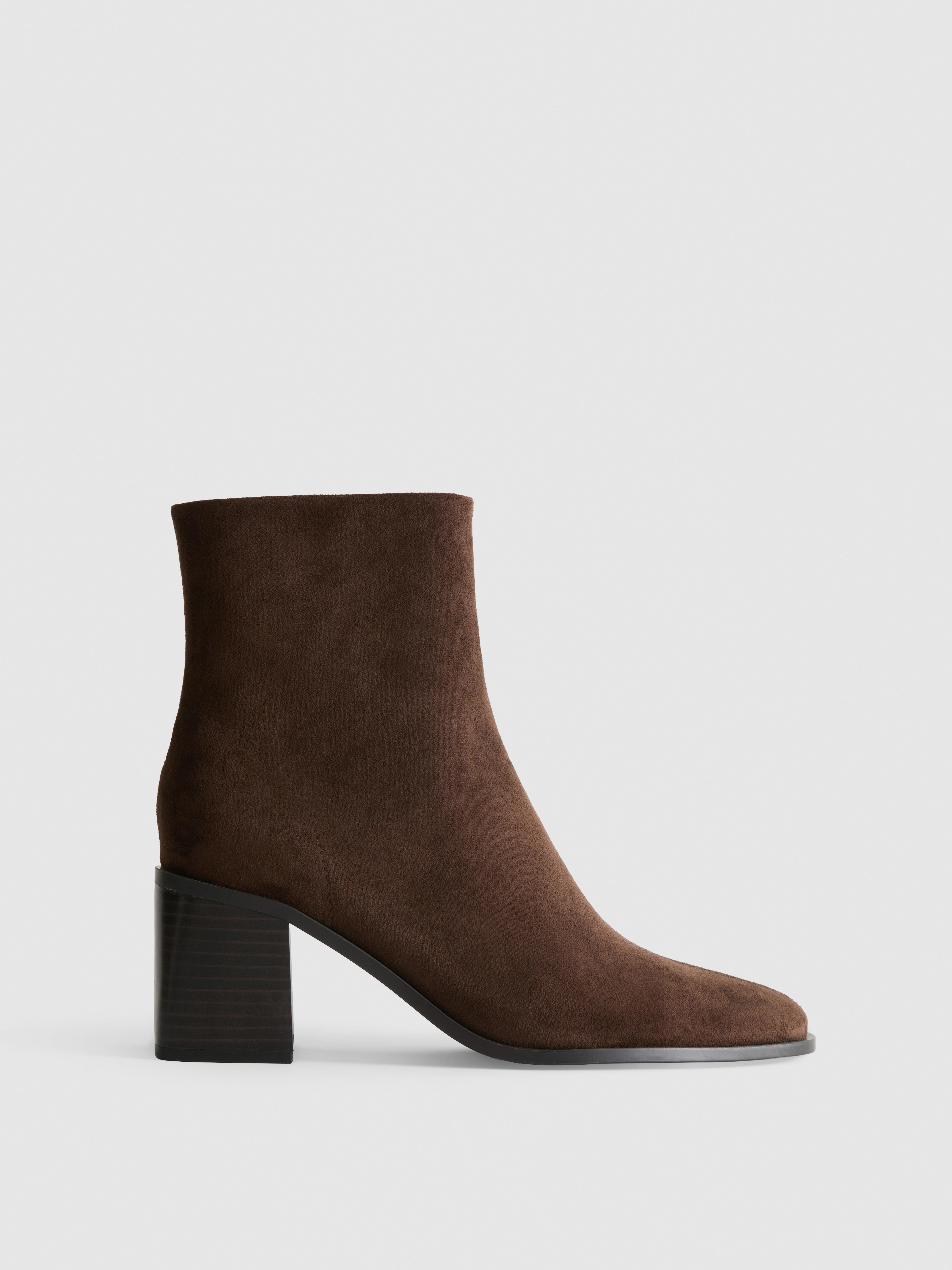 Faux Suede Pointed Ankle Boots | Primark UK