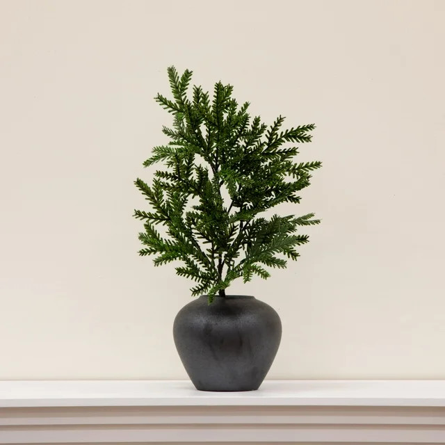 Better Homes & Gardens 7" Dark Gray Ceramic Round Urn Vase - Walmart.com | Walmart (US)