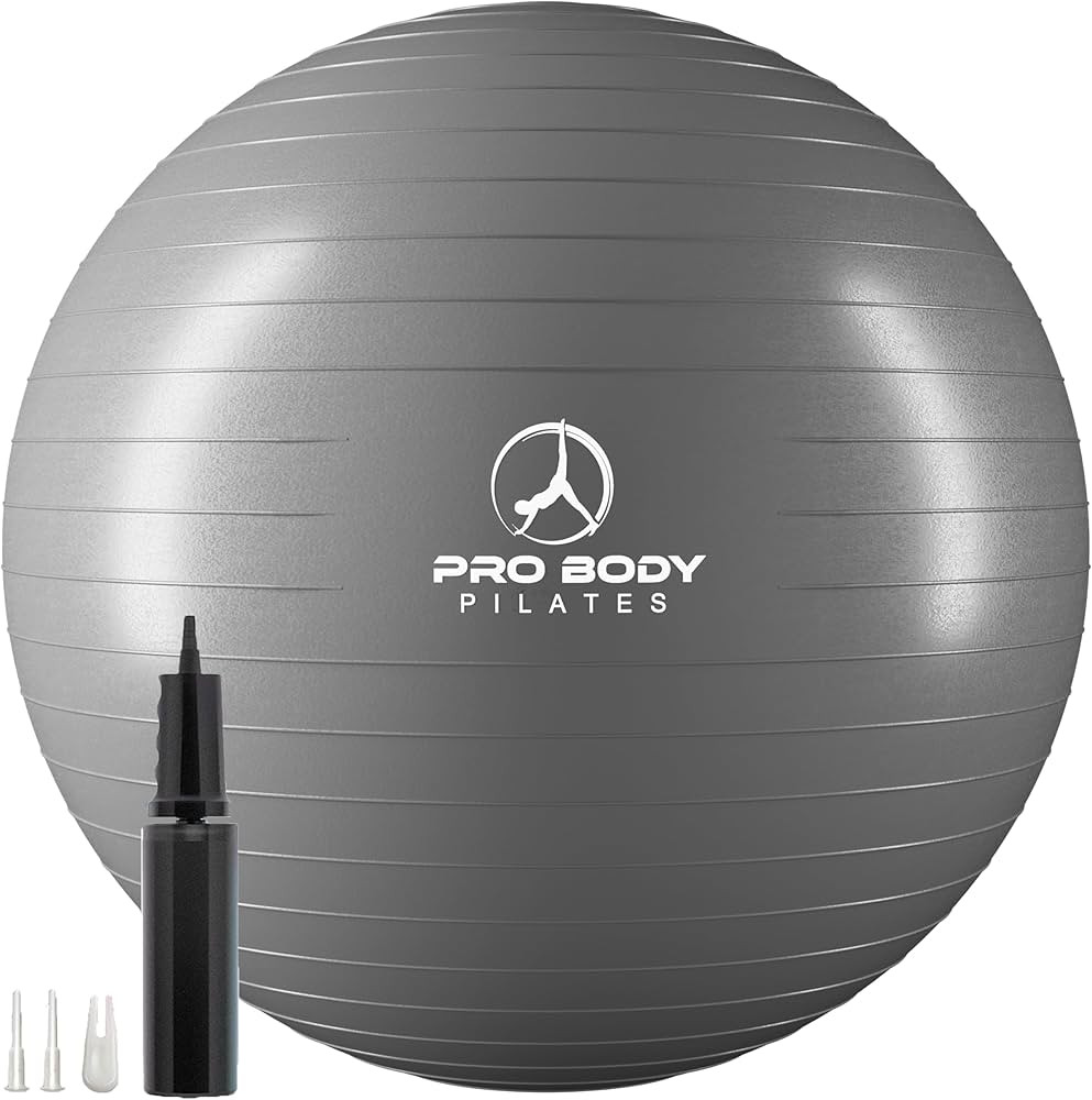 ProBody Pilates Ball Exercise Ball Yoga Ball, Multiple Sizes Stability Ball Chair, Large Gym Grad... | Amazon (US)