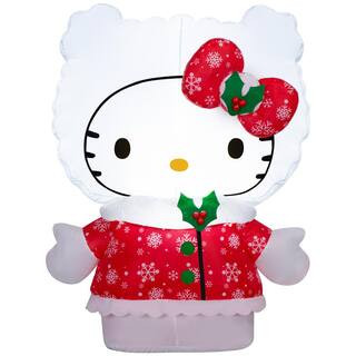 Hello Kitty35.83 in. H x 20.87 in. L x 28.74 in. W Christmas Inflatable Airblown-Hello Kitty in R... | The Home Depot