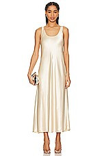 SIMKHAI Rania Maxi Slip Dress in Champagne from Revolve.com | Revolve Clothing (Global)